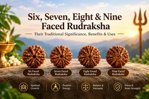 Six, Seven, Eight & Nine Faced Rudraksha: Traditional Significance