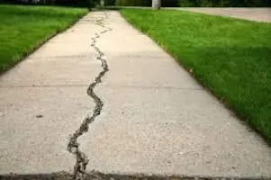 Cracks in the sidewalk Cracks in the sidewalk