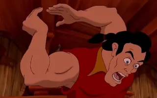 Gaston, but every time someone says Gaston, He eats 4 dozen eggs.