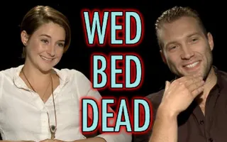 Divergent Cast Plays Wed, Bed, Dead! Shailene Woodley Interview