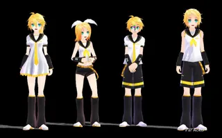 [MMD] Banana song - Kagamine family