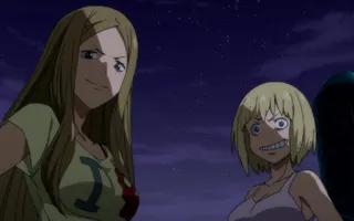 Soul Eater NOT! - Liz and Patty before partnering with Death The Kid (English Dub)
