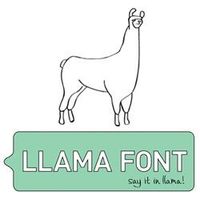 llama font - say it in llama llama font - say it in llama