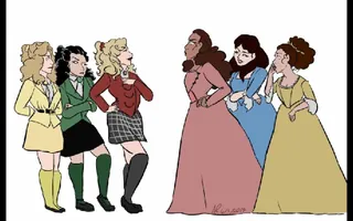 Heathers v. The Schuyler Sisters - Speed Paint Heathers v. The Schuyler Sisters - Speed Paint