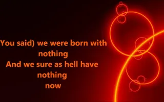 Things We Lost In The Fire - Bastille Lyrics