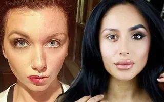 Women Wear Makeup On Half Of Face - Shocking Trend Women Wear Makeup On Half Of Face - Shocking Trend