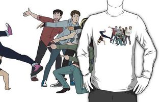 game grump squad points at markiplier | Long Sleeve game grump squad points at markiplier | Long Sleeve