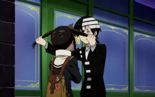 Soul Eater NOT! - Tsugumi meets Death The Kid (English Dub)
