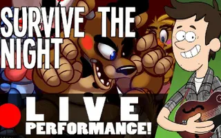 SURVIVE THE NIGHT - Live Performance by MandoPony | Five Nights at Freddy's 2