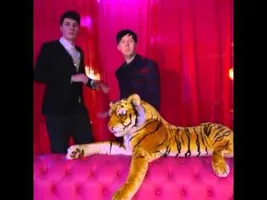 Dan and Phil dancing together Dan and Phil dancing together