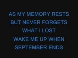 Green Day-Wake Me Up When September Ends lyrics Green Day-Wake Me Up When September Ends lyrics