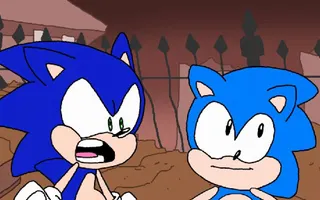 Modern Sonic Meets Classic Sonic in 2017 Modern Sonic Meets Classic Sonic in 2017
