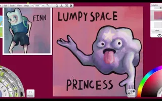 ADVENTURE TIME SPEEDPAINT(FINN, LUMPY SPACE PRINCESS, LADY RAINICORN) ADVENTURE TIME SPEEDPAINT(FINN, LUMPY SPACE PRINCESS, LADY RAINICORN)