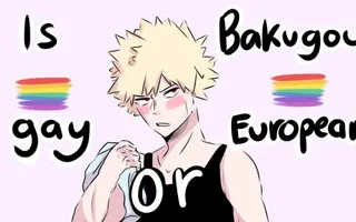 [ BNHA ] | Is Bakugou Gay or European? | ANIMATIC |