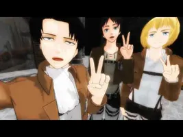 MMD shingeki no kyojin Funny collection 1
