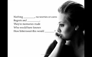 Adele - Someone like you - English with songs - ESL