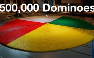 500,000 Dominoes - The Year in Domino - 3 Guinness World Records 500,000 Dominoes - The Year in Domino - 3 Guinness World Records