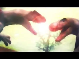 Allosaurus vs Tyrannosaurus (Claymation)