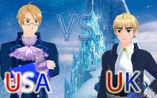 {MMD} Let It Go ~ USA vs. UK! {MMD} Let It Go ~ USA vs. UK!