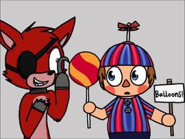 foxy pops the balloon foxy pops the balloon