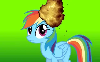 Rainbow Dash's Ear Explodes and then She Honks like a Goose