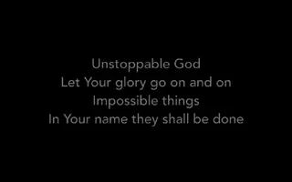 Unstoppable God - Elevation Worship (Lyrics)