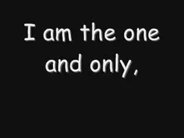 I am the one and only lyrics I am the one and only lyrics