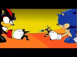 Sonic and shadow playing, it's funny! Sonic and shadow playing, it's funny!