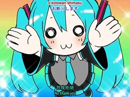 No Thank You - English & Chinese Sub - Hatsune Miku - sm11014897 No Thank You - English & Chinese Sub - Hatsune Miku - sm11014897