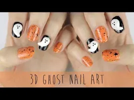DIY 3D GHOST NAILS!!! DIY 3D GHOST NAILS!!!