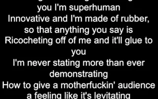 Let's Practice! Eminem's Fastest Verse In 'Rap God' Slowed down w scrolling lyrics Let's Practice! Eminem's Fastest Verse In 'Rap God' Slowed down w scrolling lyrics