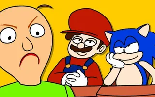 BALDI'S BASICS VS SUPER MARIO & PACMAN & SONIC (Official series) Baldi Animation Horror Game BALDI'S BASICS VS SUPER MARIO & PACMAN & SONIC (Official series) Baldi Animation Horror Game