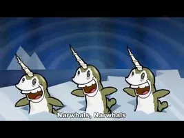 Narwhals song swimming in the ocean ! Narwhals song swimming in the ocean !