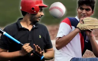 Indians Try Baseball For The First Time Indians Try Baseball For The First Time