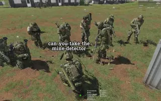 ARMA III - taking a selfie with mine detector ARMA III - taking a selfie with mine detector