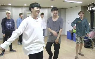 [BANGTAN BOMB] RM and Jin Dance Stage Behind the scene for BTS DAY PARTY 2016