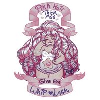 "Pink hair thick ass" Rose Quartz~ | V-Neck "Pink hair thick ass" Rose Quartz~ | V-Neck