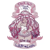 "Pink hair thick ass" Rose Quartz~  | V-Neck