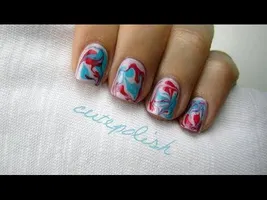Water Marble Nails (without water!) Water Marble Nails (without water!)