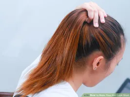 3 Ways to Make Your Hair Look Short - wikiHow