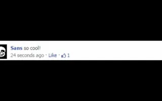 Sans makes his first social media account Sans makes his first social media account