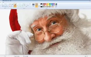 Unbelievably Realistic Microsoft Paint Art : Santa Claus Speed Painting Time Lapse
