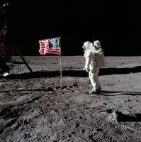 Can the most powerful telescope on Earth see the flag on the Moon? Can the most powerful telescope on Earth see the flag on the Moon?