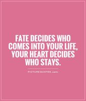 To what extent do you shape your own destiny, and how much is down to fate? To what extent do you shape your own destiny, and how much is down to fate?