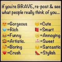 what's the some of the things you'd like to say to me? I know you all can find a bit mean/nice things to say bout me and I wanna know what there are! So here you can tell me The reason I'm "Blah Blah" and why!X3 and blah blah is ur writing XD X3 well hope this has no hate and enjoy this question Plz what's the some of the things you'd like to say to me? I know you all can find a bit mean/nice things to say bout me and I wanna know what there are! So here you can tell me The reason I'm "Blah Blah" and why!X3 and blah blah is ur writing XD X3 well hope this has no hate and enjoy this question Plz