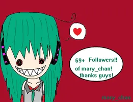 Mary_chans 69+ followers! Thanks you guys sooo much!!!! this is so freaking awesome to have all you guys follow me.. I mean you guys are all really nice and support me as well as talk to me of course I mean you don't know how many chats I get in an hour! a bunch! and I really enjoy talking to you guys and thanks to those of you who made me some drawing!! they were so awesome! and as well as people requesting to be in my drawings.. I love making drawings so that is really touching to me that people like my drawings! and want to be in them! COMPUTER HUG! :3 Mary_chans 69+ followers! Thanks you guys sooo much!!!! this is so freaking awesome to have all you guys follow me.. I mean you guys are all really nice and support me as well as talk to me of course I mean you don't know how many chats I get in an hour! a bunch! and I really enjoy talking to you guys and thanks to those of you who made me some drawing!! they were so awesome! and as well as people requesting to be in my drawings.. I love making drawings so that is really touching to me that people like my drawings! and want to be in them! COMPUTER HUG! :3