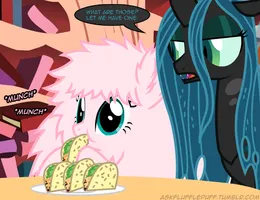 What do u think flufflepuff is? A earth pony, unicorn, or peagsi. What do u think flufflepuff is? A earth pony, unicorn, or peagsi.