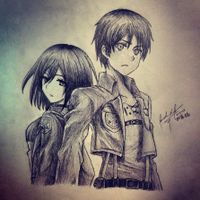 is my drawing of eren and mikasa good? I loved this picture I drew is my drawing of eren and mikasa good? I loved this picture I drew