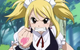Least favourite Fairy Tail character? Lucy Heartfilia. I won't go through all the reasons , but I will tell you a few. Why does she have to be so weak? The only thing powerful of her are her celestial spirits. She's even scared of Aquarius ! - a celestial spirit that she OWNS. Lucy always needs help from people. When she's on her own , she can easily run into trouble. In the Grand Magic Games , she didn't win a single battle! I have other reasons but SOME might piss off some of the fans >_< Least favourite Fairy Tail character? Lucy Heartfilia. I won't go through all the reasons , but I will tell you a few. Why does she have to be so weak? The only thing powerful of her are her celestial spirits. She's even scared of Aquarius ! - a celestial spirit that she OWNS. Lucy always needs help from people. When she's on her own , she can easily run into trouble. In the Grand Magic Games , she didn't win a single battle! I have other reasons but SOME might piss off some of the fans >_<