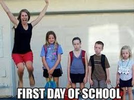 What do you think about the first day of school? What do you think about the first day of school?